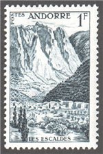 Andorra (Fr) Scott 124 Mint